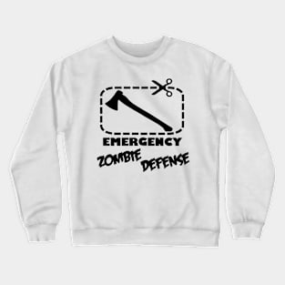 Emergency Zombie Defense Crewneck Sweatshirt